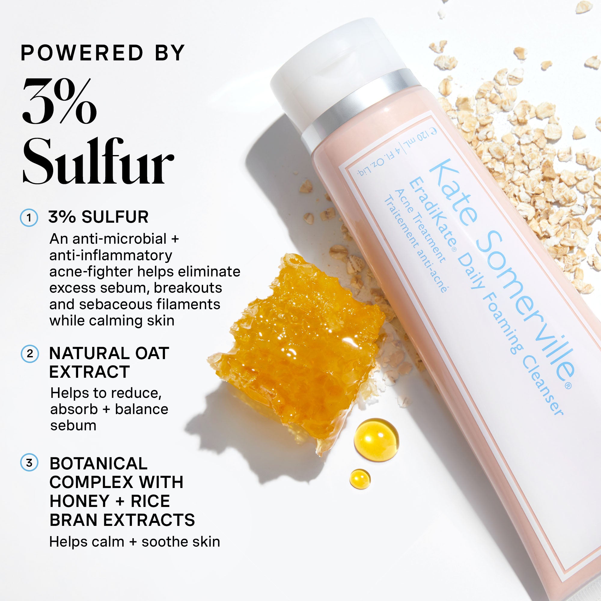 EradiKate® 3% Sulfur Daily Foaming Cleanser Duo – Kate Somerville US