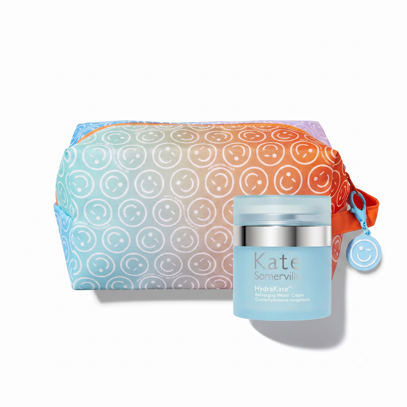 Rainbow Makeup Bag + HydraKate Water Cream