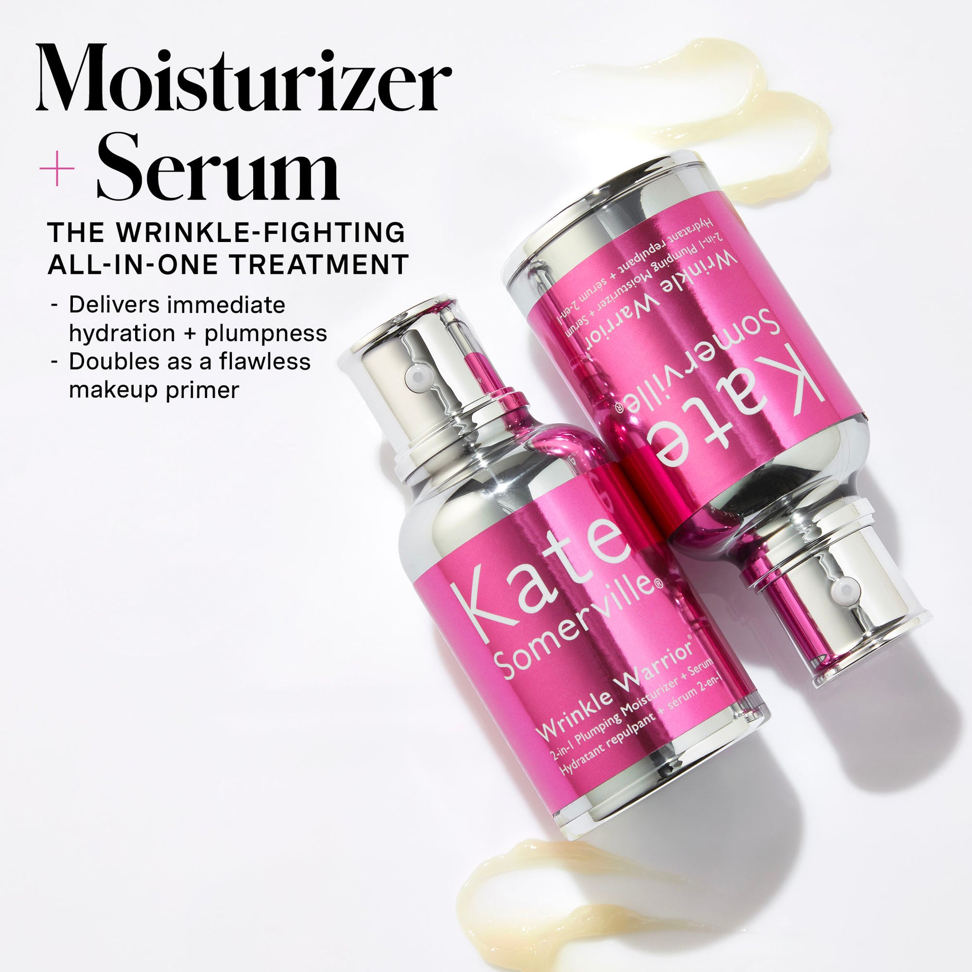 Wrinkle Warrior® 2-in-1 Plumping Moisturizer + Serum