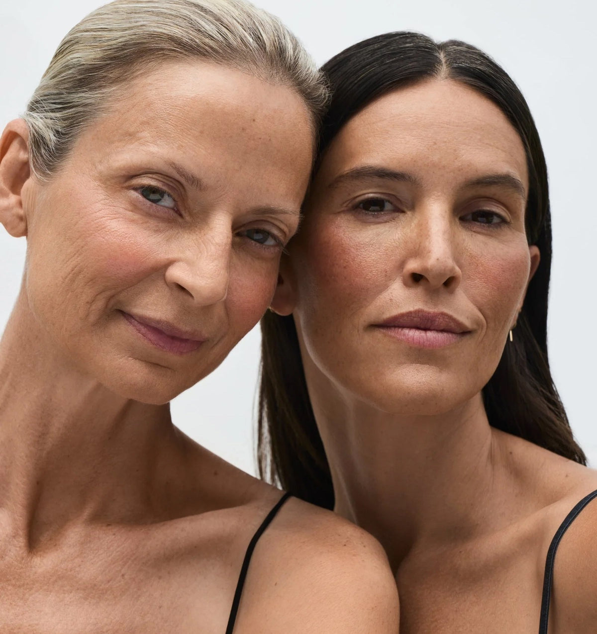 Model applying skincare, Winter Resilience protocol