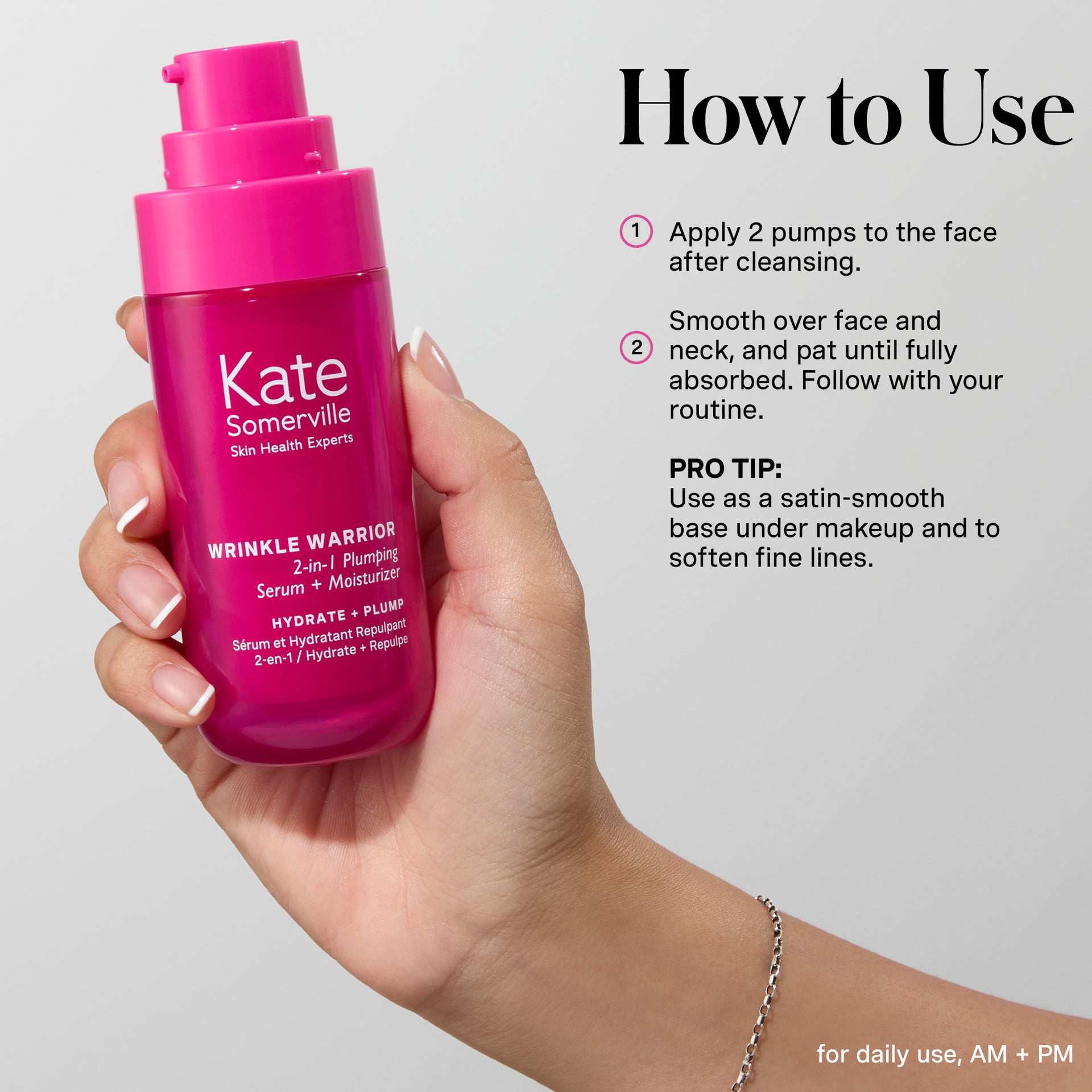Wrinkle Warrior® 2-in-1 Plumping Serum + Moisturizer